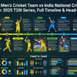 australian men’s cricket team vs india national cricket team timeline