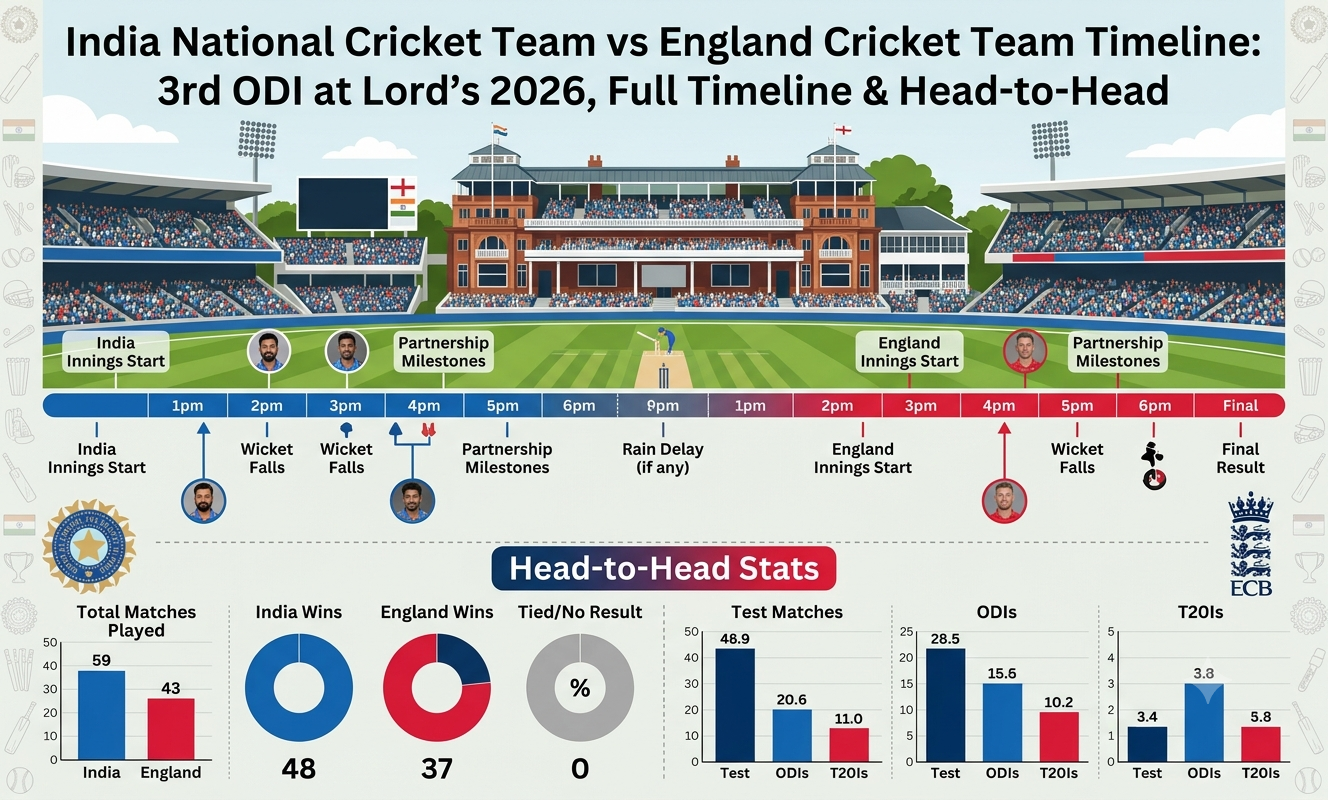 india national cricket team vs england cricket team timeline